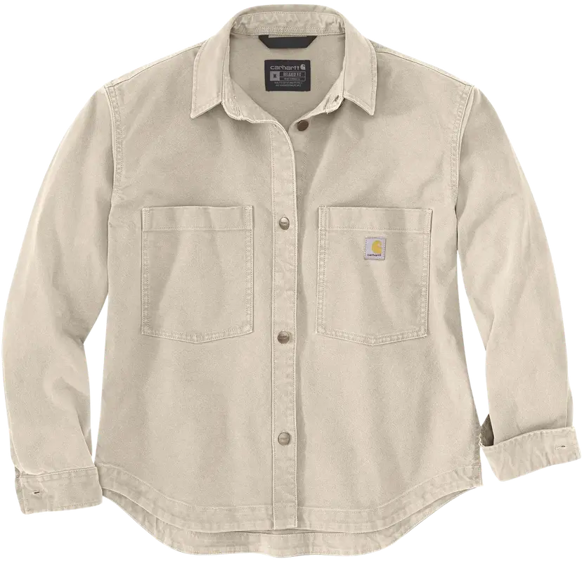 Carhartt Workwear Carhartt Workwear Carhartt W's Heavyweight Duck Overshirt Oat Milk