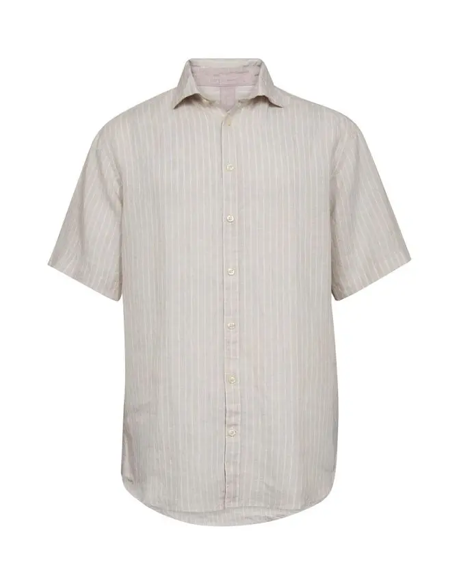 Gino Marcello Linen blend shirt s/s modern fit
