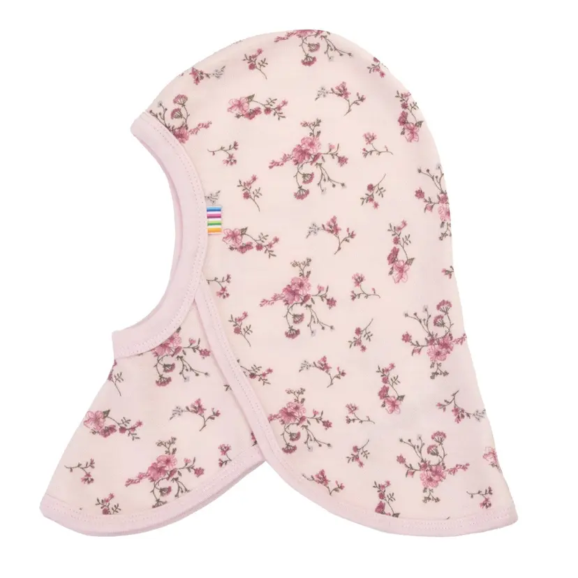 Joha Balaclava i ull/bambus «Flora» Lys rosa
