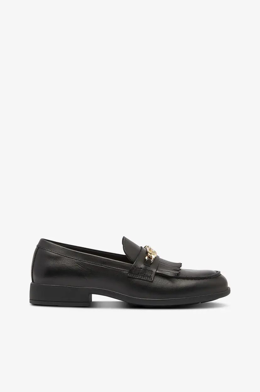 Tommy Hilfiger Loafers TH Chain Fringe Leather - Svart