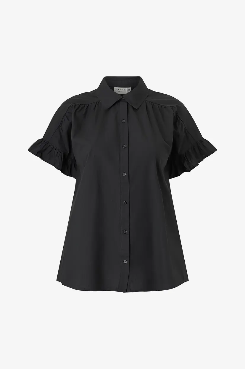 KAFFE Curve Skjorte KCverona Shirt - Svart