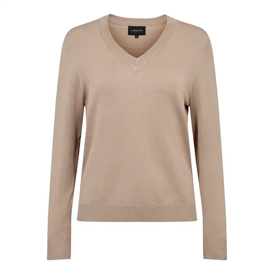 Liberté essentiel Liberté - Vivi Ls Vneck Pullover - Champagne