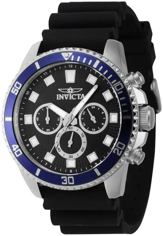 Invicta Invicta Herreklokke 46118 Pro Diver Sort/Gummi Ø45 mm