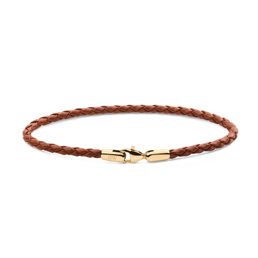 Daniel Wellington Gold Bracelet Daniel Braided Leather St Mawes 2.8 Wellington