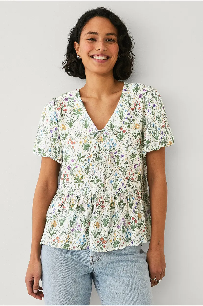 Ellos Collection Bluse Malin - Natur