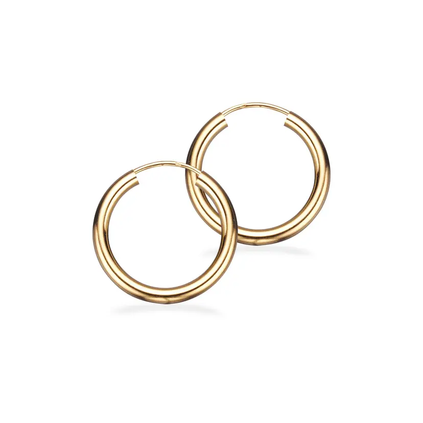 Scrouples Scrouples - 8 karat guld øreringe, 20mm - 1203