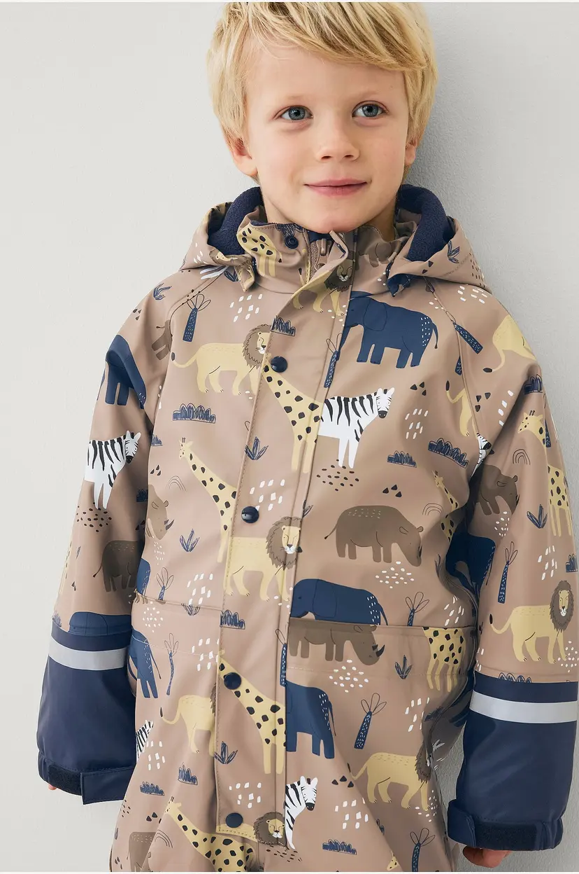 Ellos Collection Regndress Regna med fleecefor - Natur