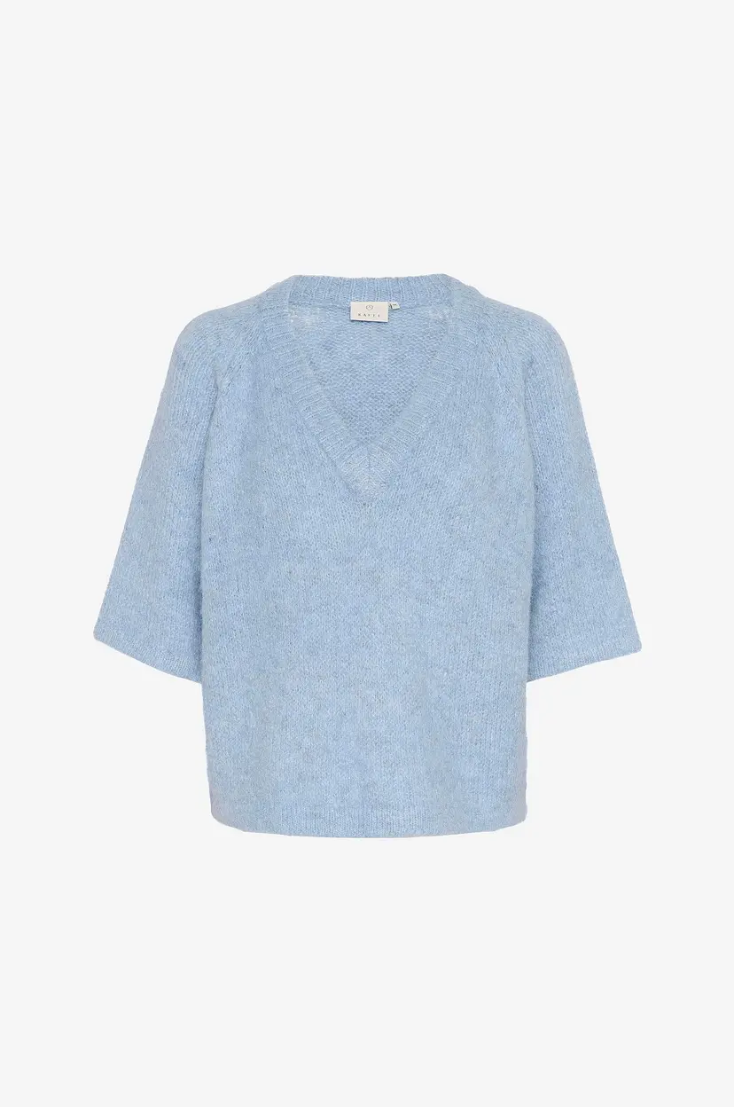 Kaffe Pullover kaEmilie V-neck Pullover - Blå