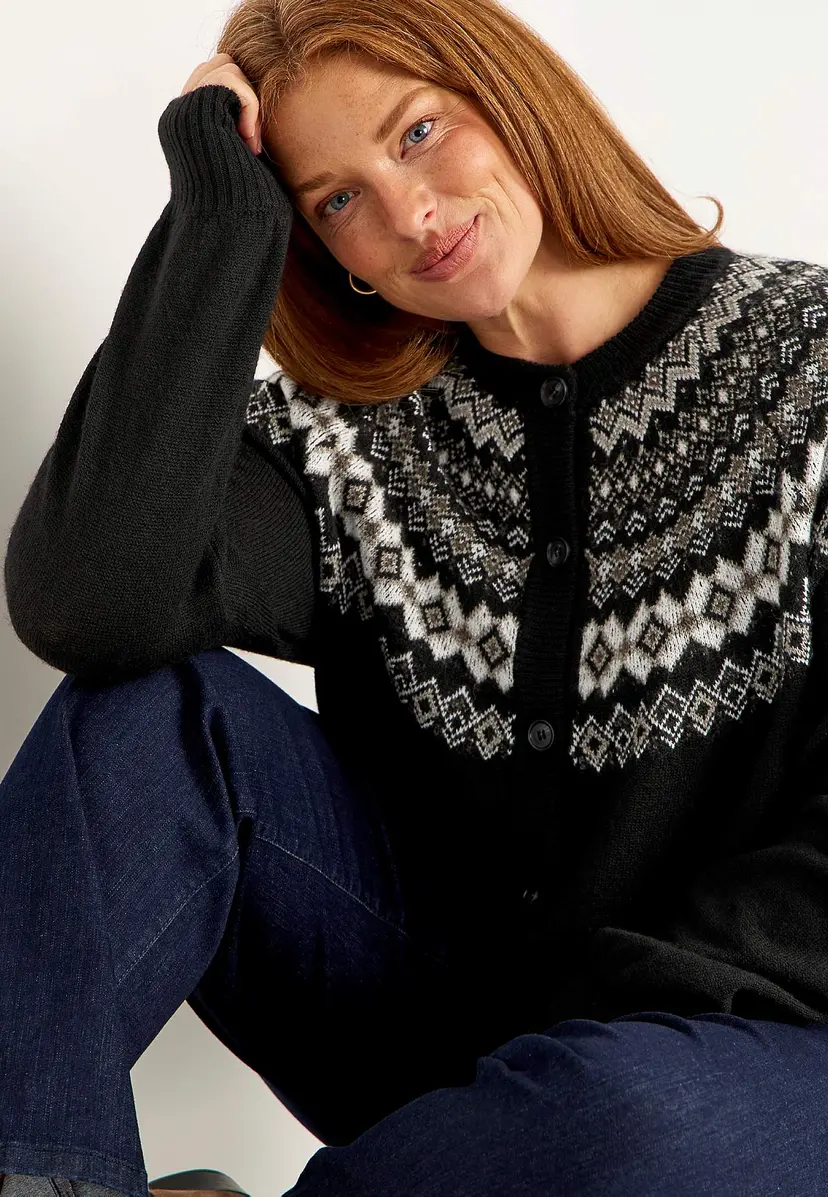 Cellbes of Sweden Jacquardstrikket cardigan