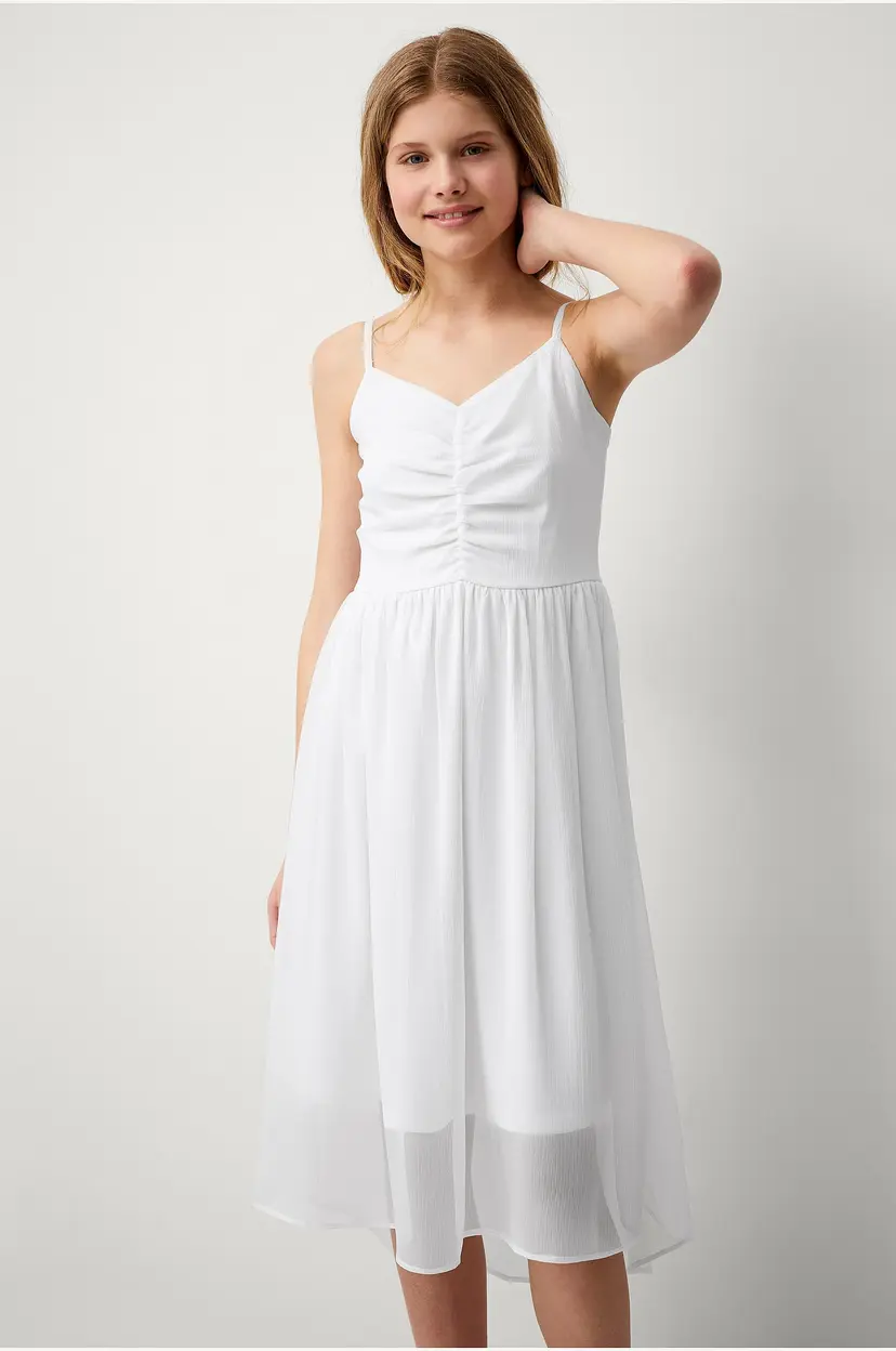 Ellos Collection Kjole Lou B Girl - Hvit