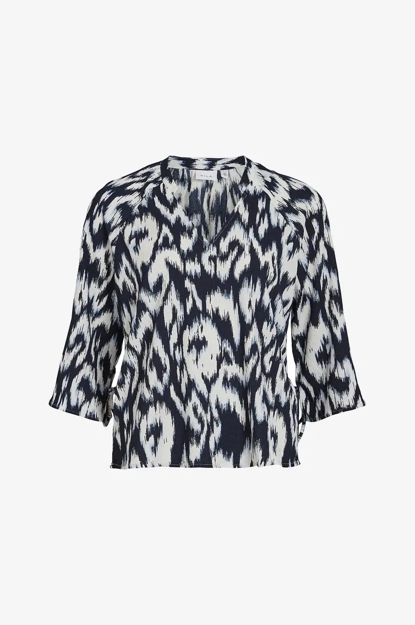 Vila Bluse viLaya Mila 3/4 Top - Blå