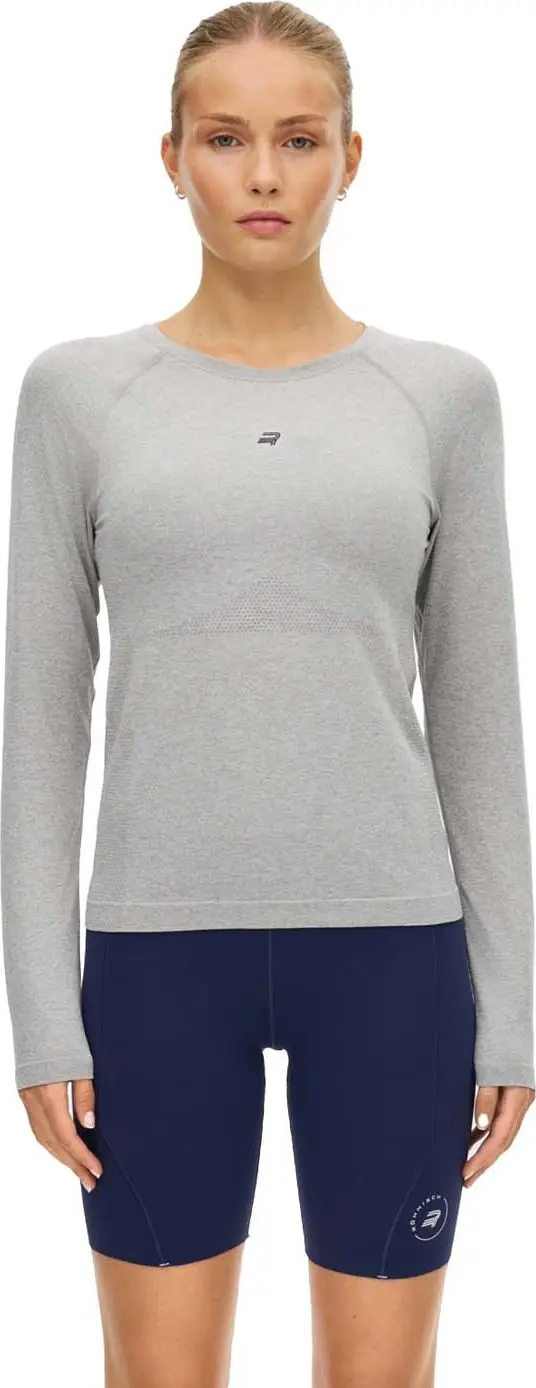 Röhnisch Röhnisch Seamless Flex Long Sleeve Grey Melange