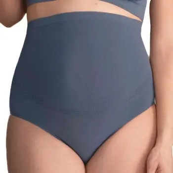 Anita Anita Truser Seamless Maternity Briefs Grå polyamid Large Dame