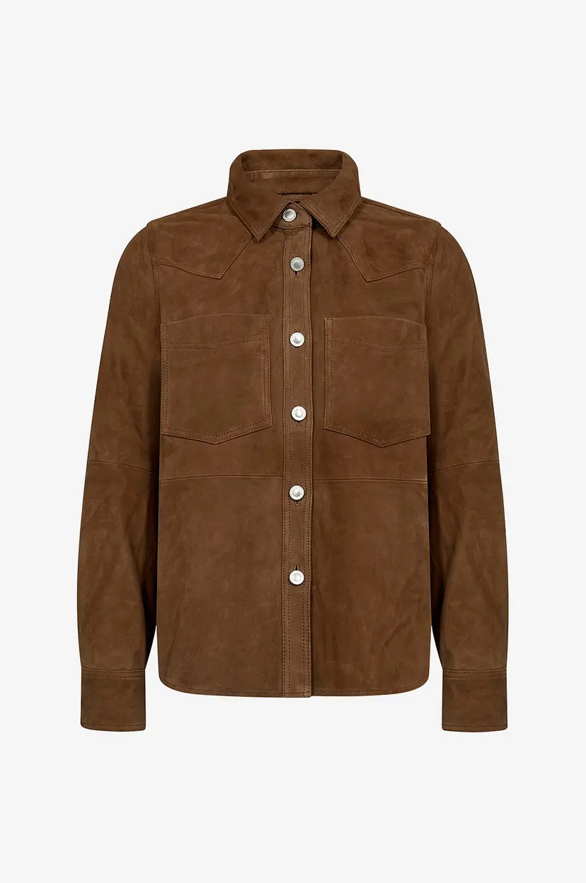Ivy Copenhagen Skjortejakke Ivy-corinne Suede Overshirt - Brun