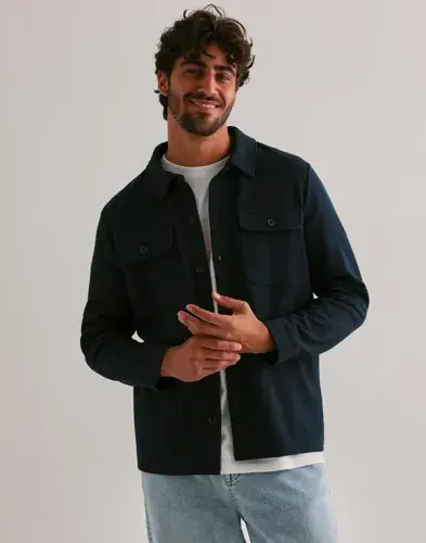 Only & Sons Only & Sons Onsnewkodyl Overshirt Sweat Noos Overshirts Blå