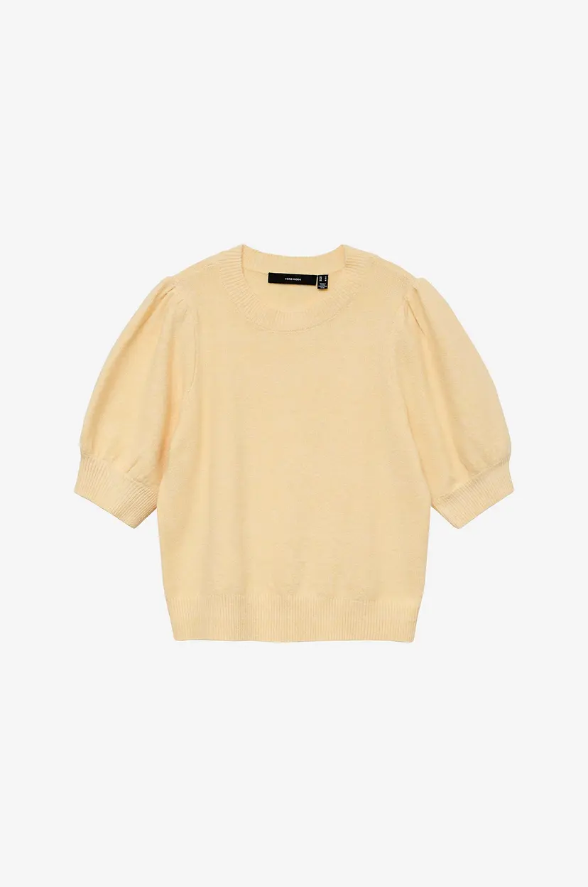 Vero Moda Girl Pullover vmDoffy 2/4 O-neck Pullover GA Girl - Gul