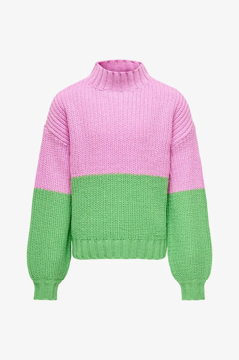 Kids Only Genser kogBibba L/S Highneck Knt - Rosa