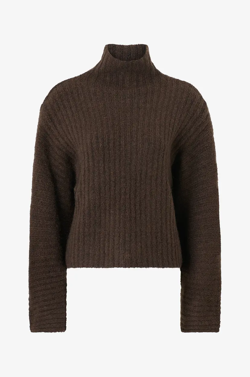 Gina Tricot Genser Knitted turtleneck sweater - Brun