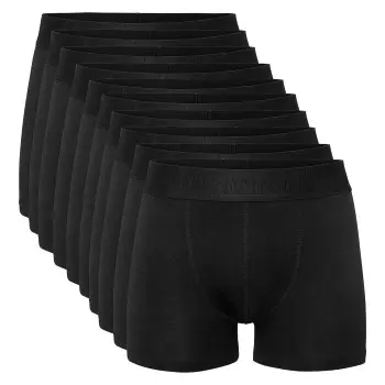Resteröds Resteröds 10P Gunnar Bamboo Boxer Brief Svart Large Herre