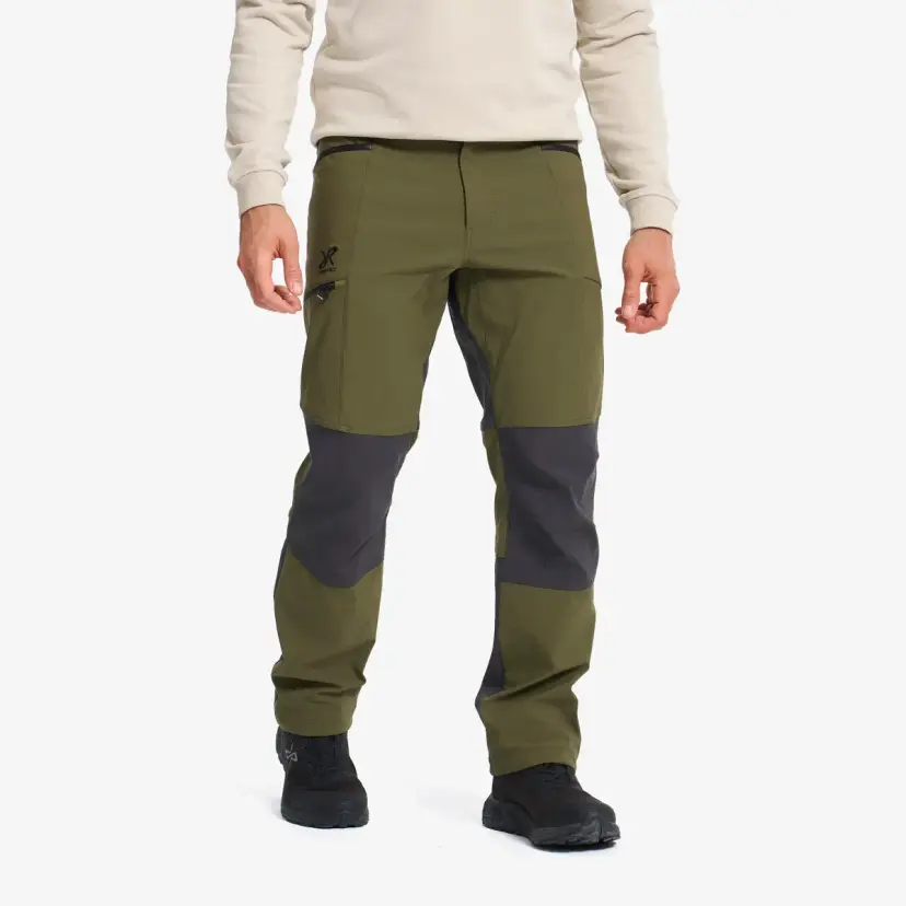 RevolutionRace Fjord Warm Stretch Pants Herre Dark Olive/Anthracite