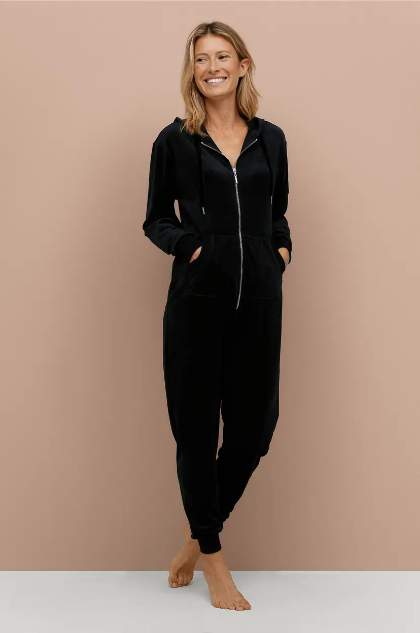 Ellos Collection Jumpsuit med ribbede detaljer - Svart