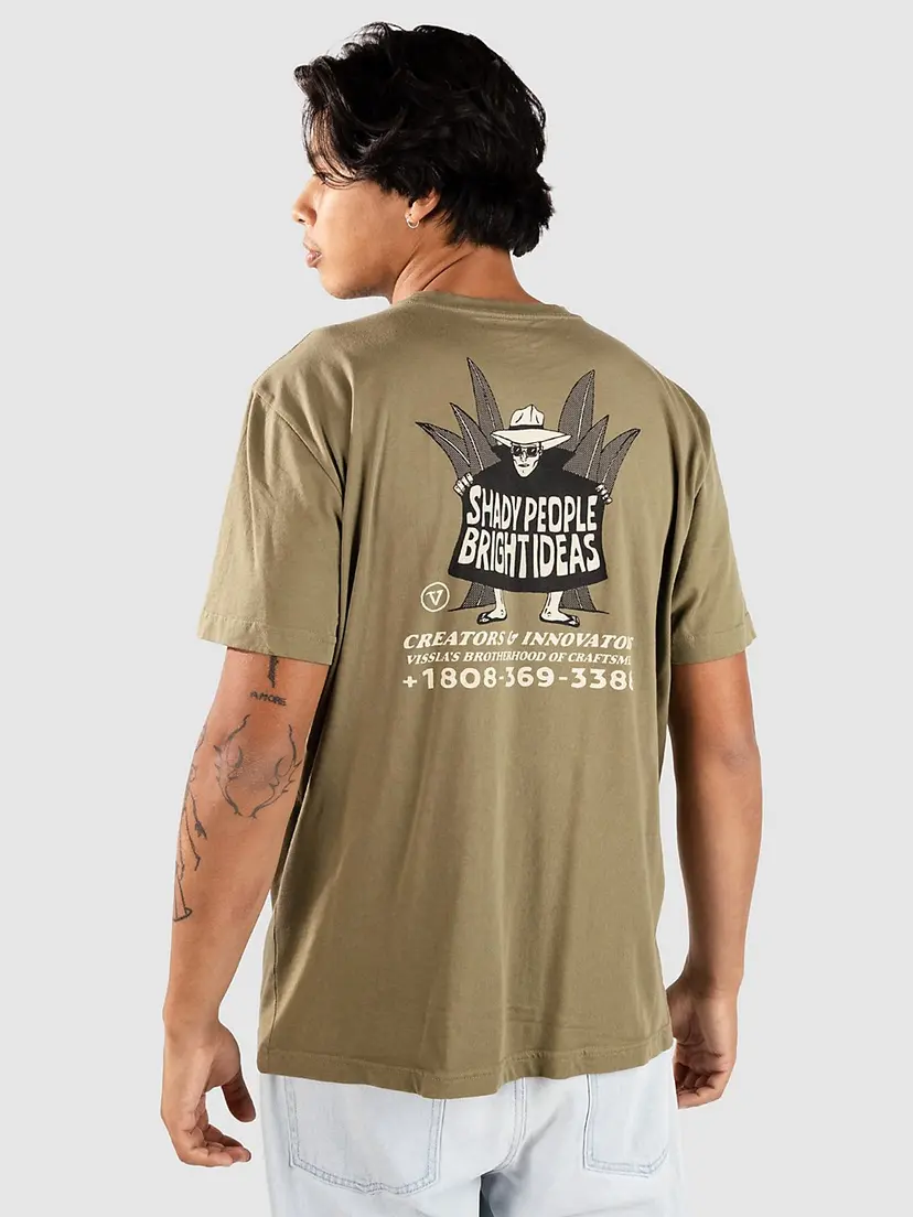 Vissla Vissla Shady Shapers Premium Organic T-skjorte grønn