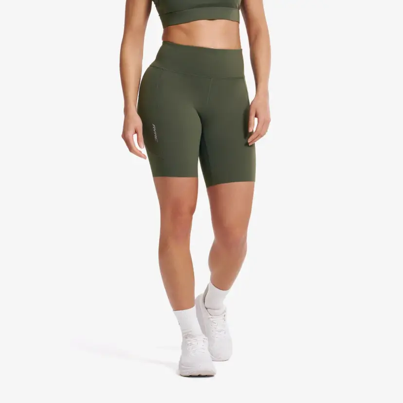 RevolutionRace Rapid Pocket Biker Shorts Dame Kambaba Green