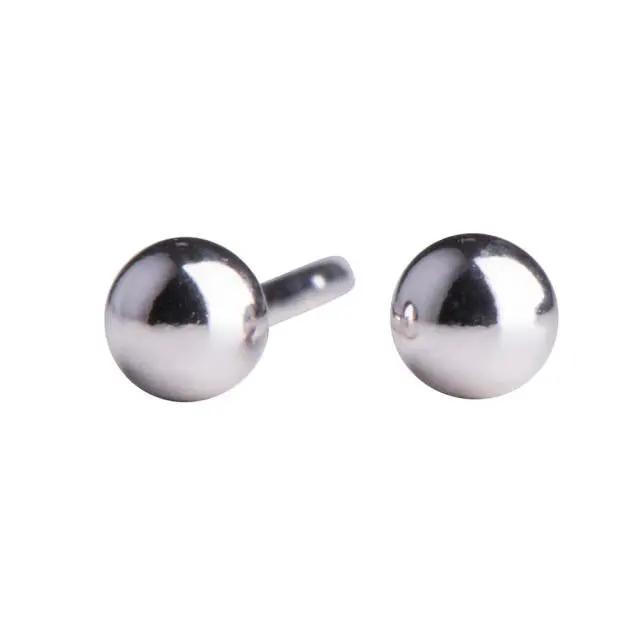 Nordahl Nordahl - Rohdineret sølv Kugle ørestik, 3mm - 30252350900