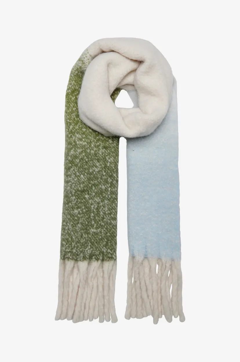 ONLY Skjerf onlBonnie Life Long Fringed Scarf - Grønn