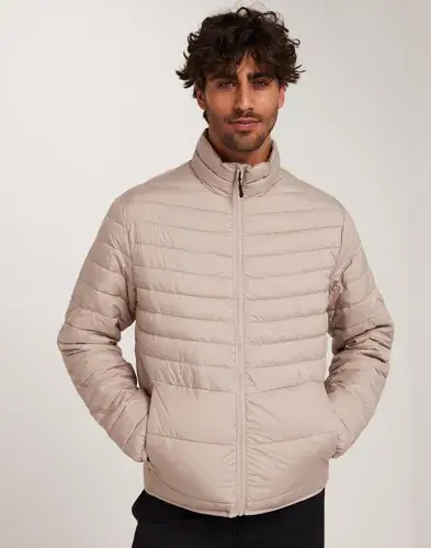 Jack & Jones Jack & Jones Jjestate Packable Puffer Collar Noo Puffer jackets Beige