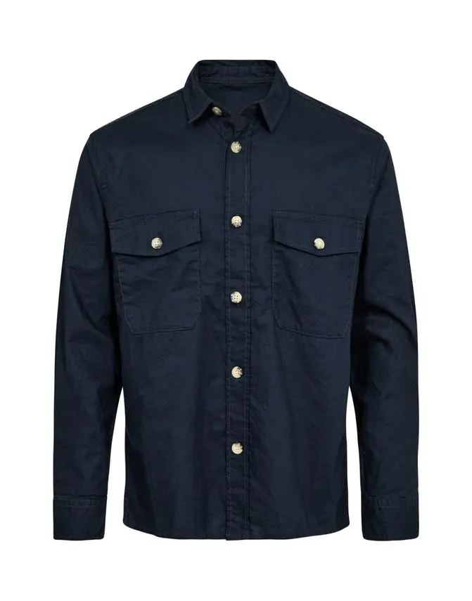 Gino Marcello Linen overshirt
