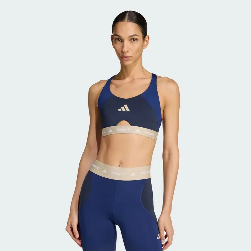 Adidas TECHFIT Workout Color Block Medium Support BH