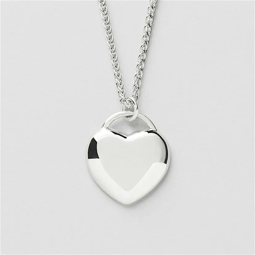 Safira Love Heart Halskjede Gravering