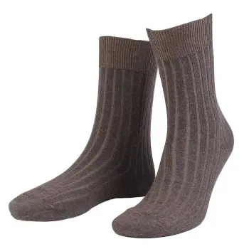 Amanda Christensen Amanda Christensen Strømper True Ankle Rib Sock Brun Herre