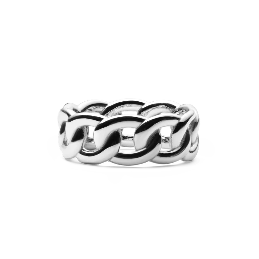 Daniel Wellington Silver Ring Chunky Chain | DW