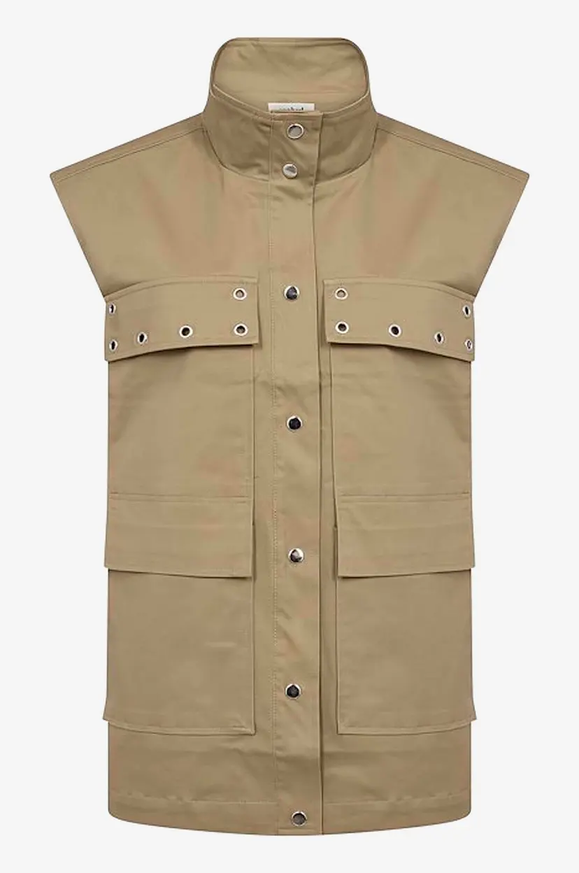 Soaked In Luxury Vest slZandria Waistcoat - Beige
