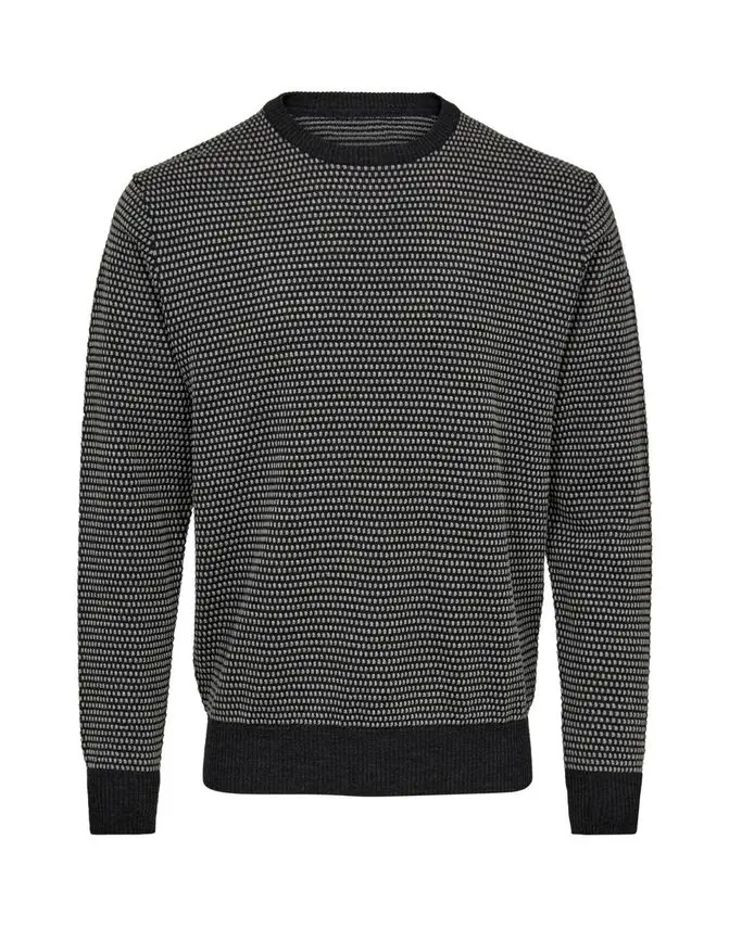 Gino Marcello O-neck wool modern fit