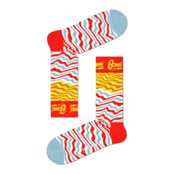 Happy Socks Happy socks Strømper 2P David Bowie Sock Rød Mønster bomull Str 36/40