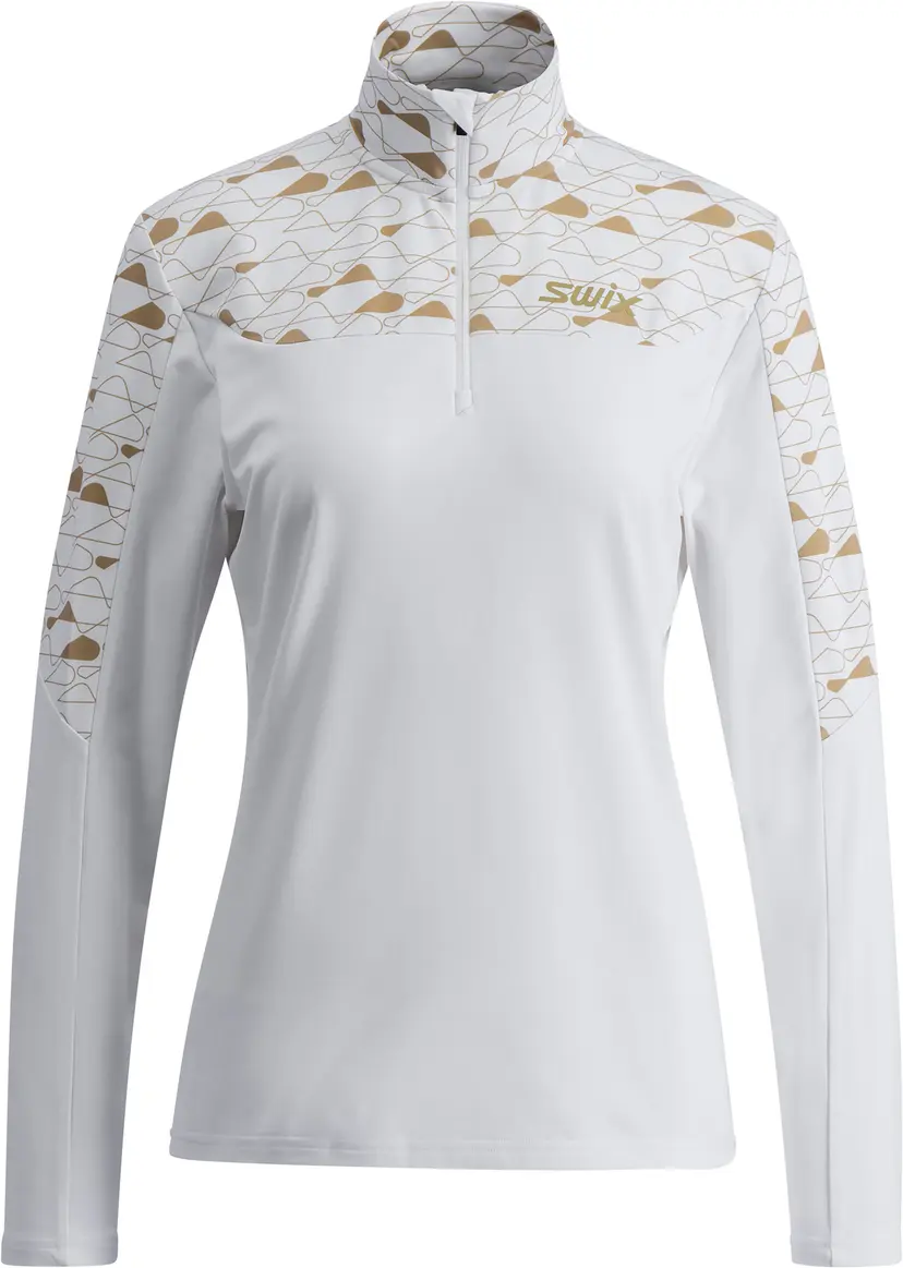 Swix Swix Women's Infinity Light Half Zip Bright White/Dune