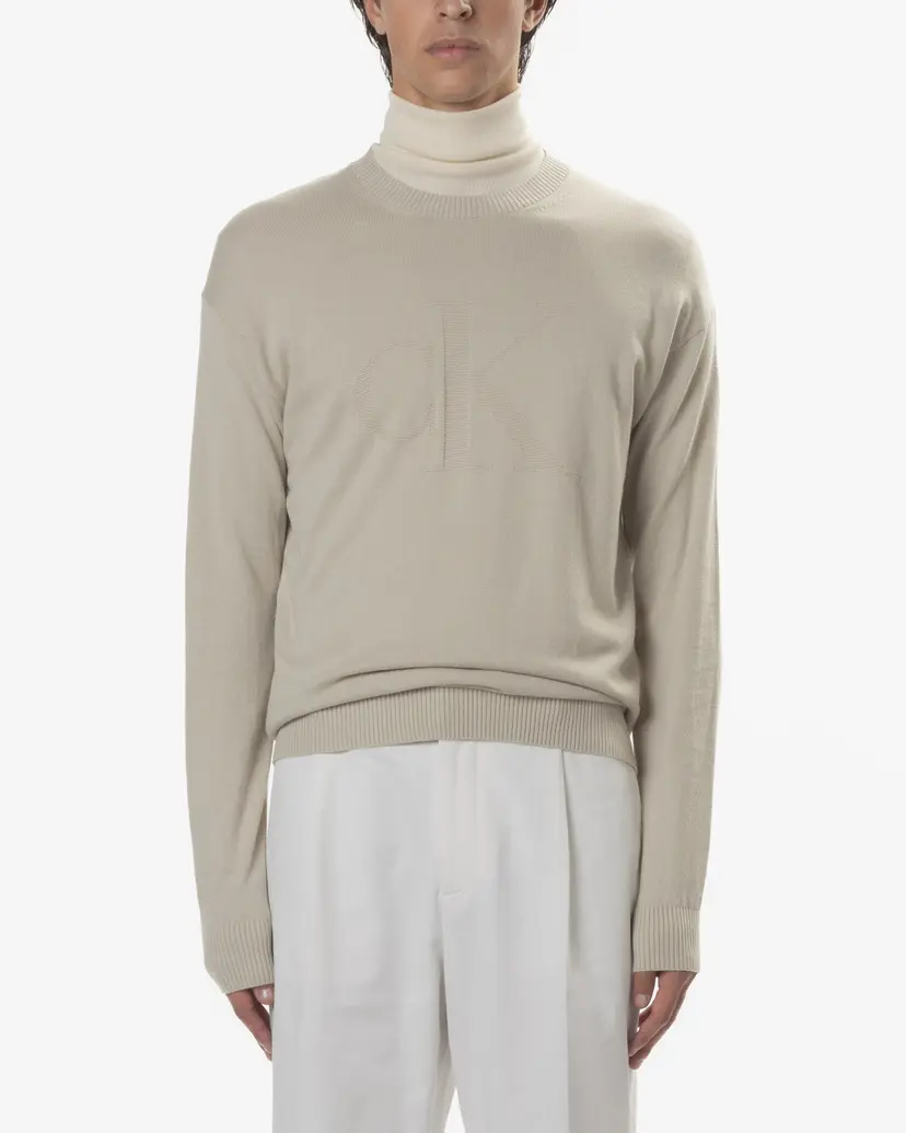 Calvin Klein Jeans Calvin Klein Jeans J30J326453 Beige Knitted sweatshirt
