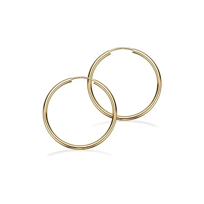 Scrouples Scrouples - Sølv forgyldte creoler, 30mm - 190692