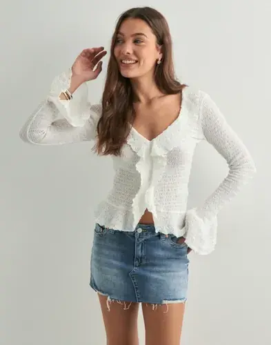 Nelly Nelly - Blå - Low Waist Jeans Skirt