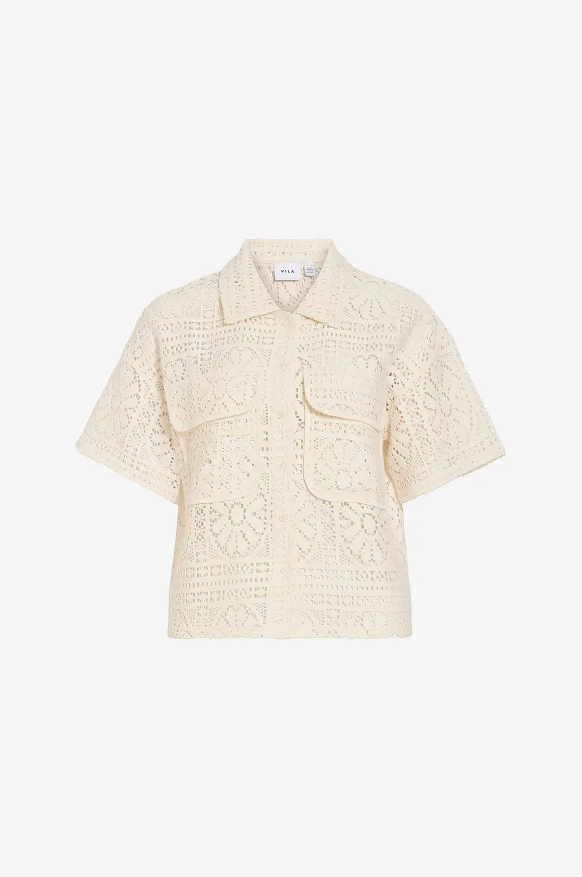 Vila Skjorte viMerinda 2/4 - Beige