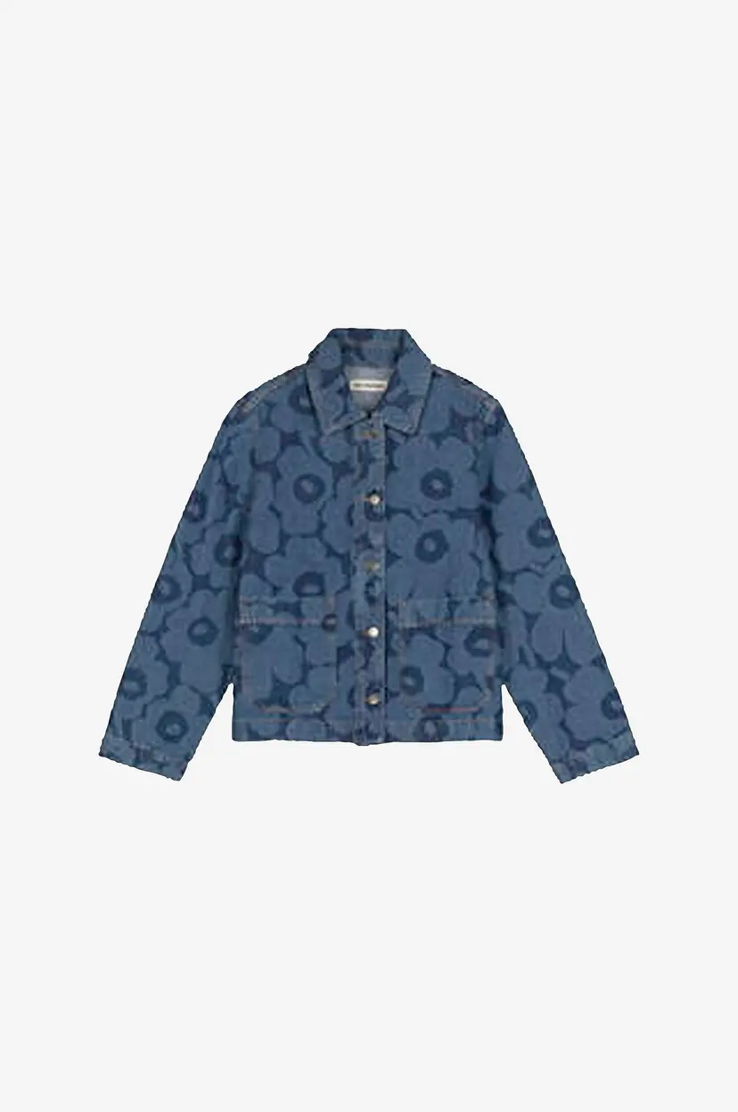 Marimekko Jakke Maridenim Näkymä Unikko - Blå