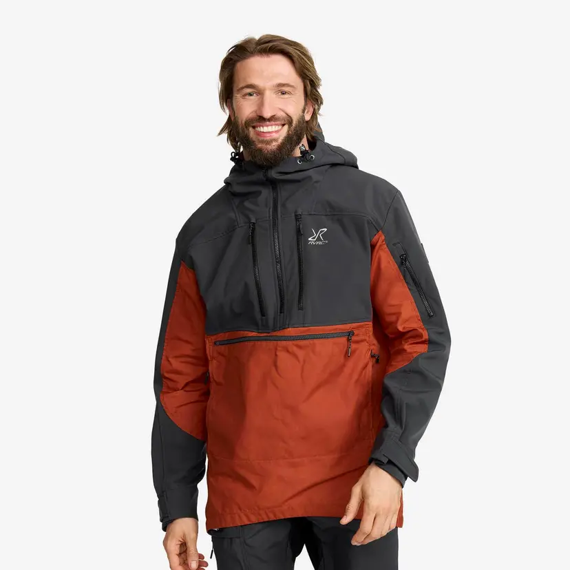 RevolutionRace Outdoor Anorak Herre Rusty Orange
