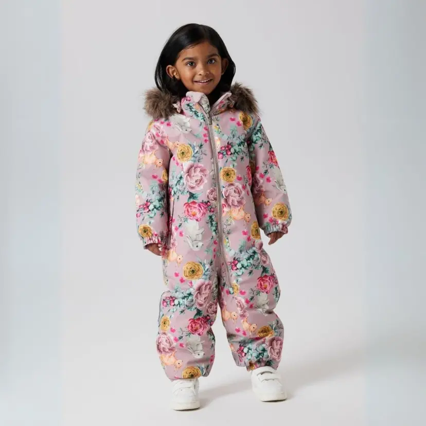 NAME IT Name It - Vinterdress Snow10 Flower Rabbit