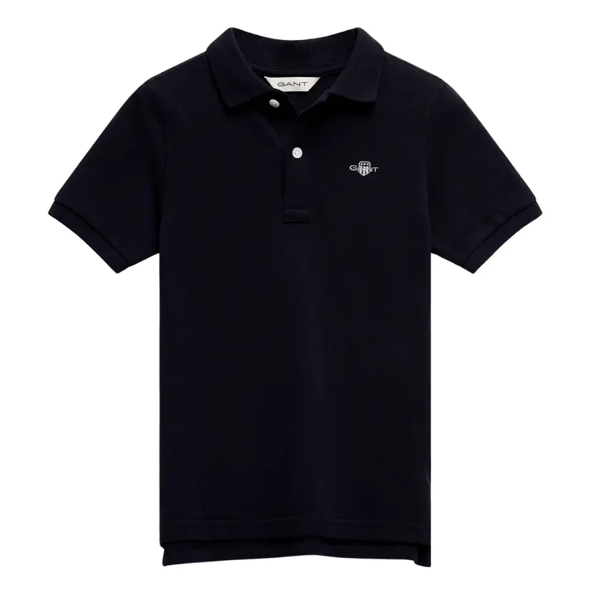 GANT Gant - Pique Shield SS Polo Evening Blue
