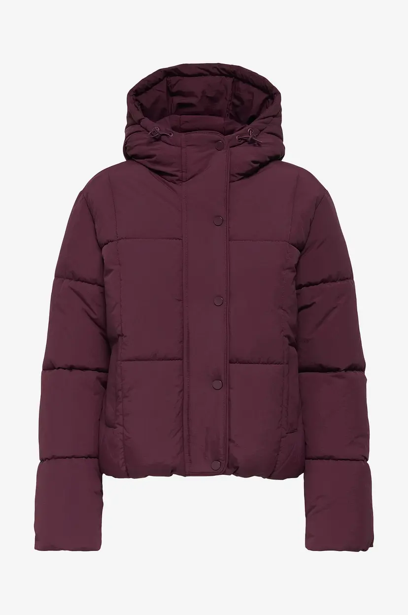 JDY Jakke jdyWonder Short Hood Puffer Otw Sij - Rød