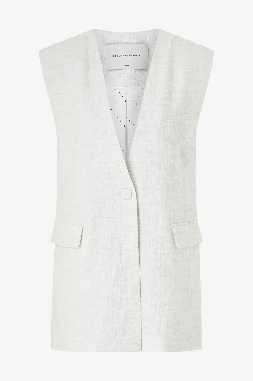 Copenhagen Muse Vest cmBrie-Waistcoat - Hvit