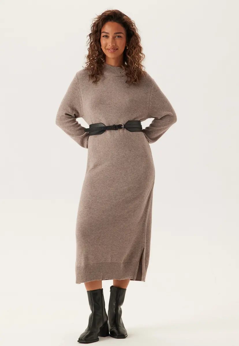 Vila Viril Crew Neck Midi Dress